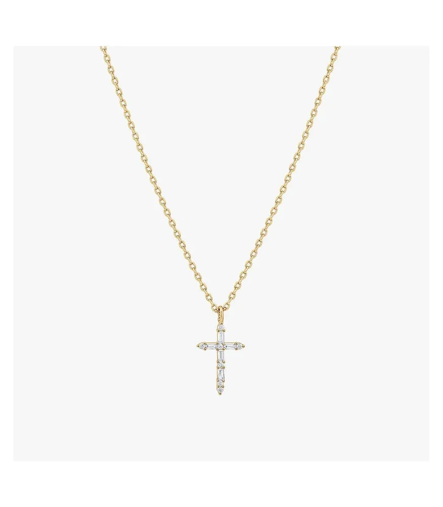 Iris Cross Necklace