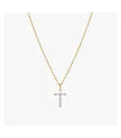 Iris Cross Necklace