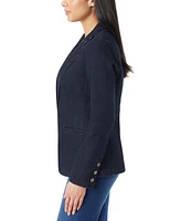 Gloria Vanderbilt Women's Denim One-Button Blazer