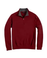 Scott Barber Men's Pima Interlock Zip Mock Sweatshirt