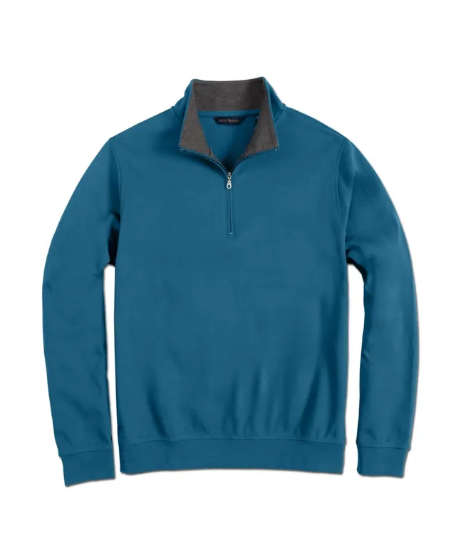 Pima Mock Turtleneck, Midnight - Scott Barber