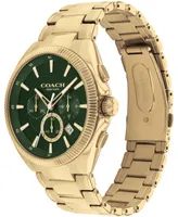 Coach Men's Jackson Gold-Tone Stainless Steel Bracelet Watch 45mm