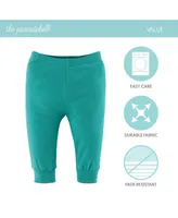 The Peanutshell Baby Boy or Girl Pants, 5-Pack, Elephant Brights