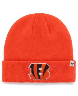 Men's '47 Brand Orange Cincinnati Bengals Secondary Basic Cuffed Knit Hat