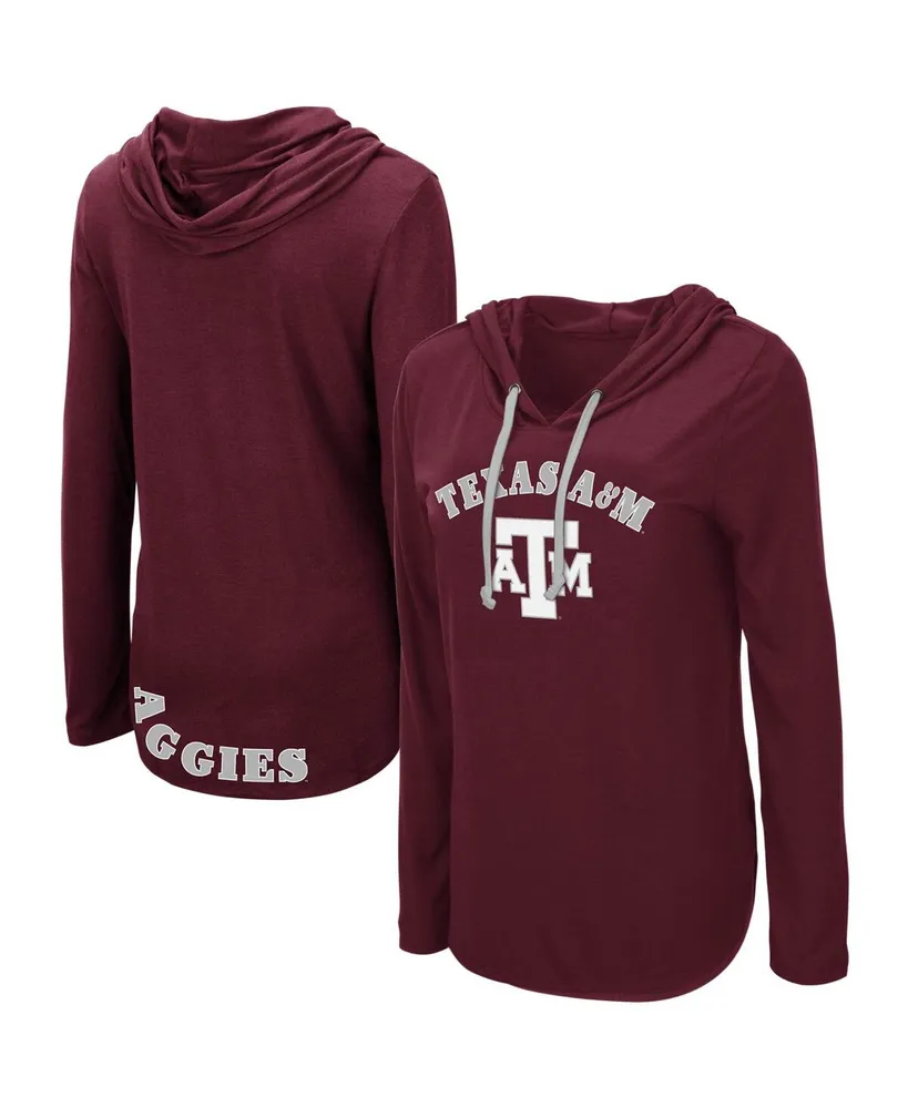 Women's Colosseum Maroon Texas A&M Aggies My Lover Lightweight Hooded Long Sleeve T-shirt