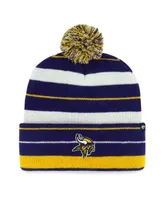 Men's '47 Brand Purple Minnesota Vikings Powerline Cuffed Knit Hat with Pom