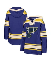 Women's '47 Brand Blue St. Louis Blues Superior Lacer Pullover Hoodie