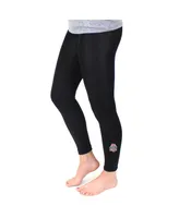 Women's ZooZatz Black Ohio State Buckeyes Fleece Leggings