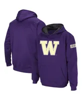 Big Boys Colosseum Purple Washington Huskies Logo Pullover Hoodie