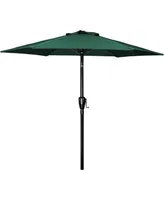 Green 7.5' Patio Table Umbrella with Tilt/Crank