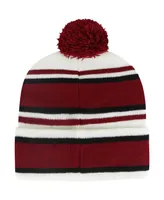 Youth Boys and Girls '47 Brand White Alabama Crimson Tide Stripling Cuffed Knit Hat with Pom