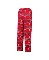 Men's Concepts Sport Red Philadelphia Phillies Knit Ugly Sweater Long Sleeve Top and Pants Set