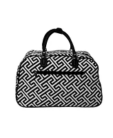 World Traveler Geometric 21-inch Carry-On Shoulder Duffel Bag