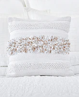 White Sand Driftway Square Decorative Pillow, 18" x 18"