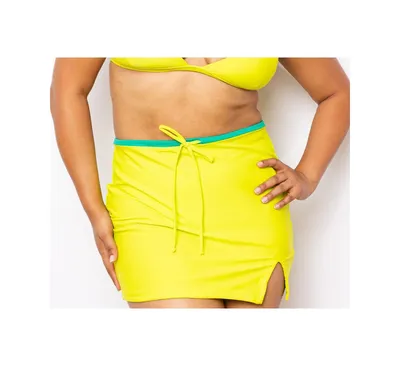 Miga Swimwear Women's Colette Drawstring Skirt with Slit