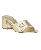 Guess Women's Gallai Block Heel Slip-On Sandals