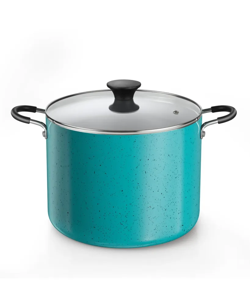 Cook N Home Nonstick Stockpot with Lid, 10.5 Quarts, Turquoise (2697)