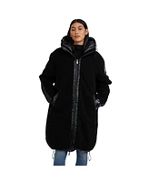 Pajar Women's Alsephina Ladies Reversible to Sherpa Long Puffer Coat