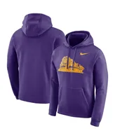 Men's Nike Purple Lsu Tigers Vault Club Fleece Pullover Hoodie