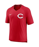 Men's Nike Red Cincinnati Reds Authentic Collection Pregame Performance V-Neck T-shirt