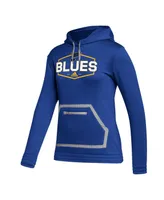 Women's adidas Blue St. Louis Blues Team Pullover Hoodie