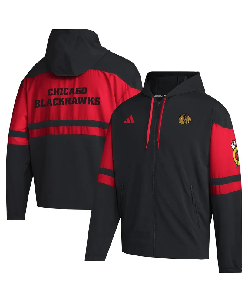 Men's adidas Black Chicago Blackhawks Full-Zip Hoodie