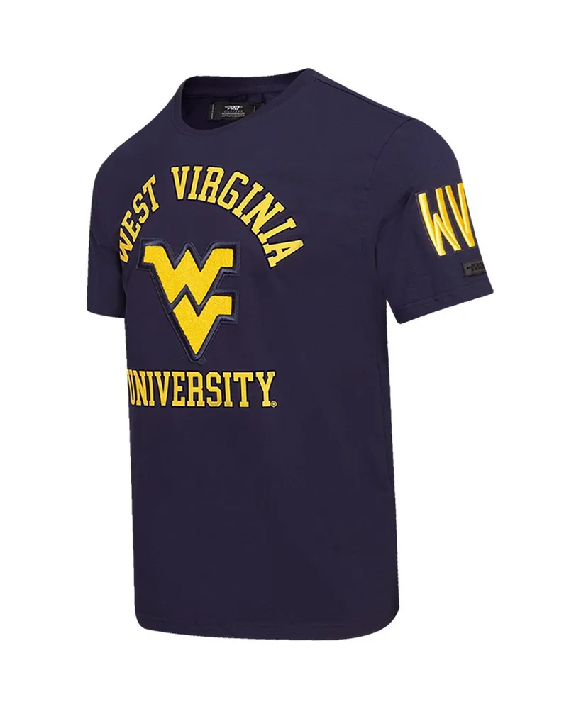 Men's Pro Standard Navy West Virginia Mountaineers Classic Stacked Logo T-shirt