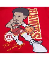 Men's Pro Standard Trae Young Red Atlanta Hawks Avatar Pullover Sweatshirt