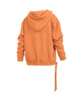 Women's Pressbox Tennessee Orange Volunteers Amore Keisha Button Pullover Hoodie