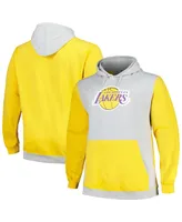 Men's Fanatics Gold, Silver Los Angeles Lakers Big and Tall Primary Arctic Pullover Hoodie