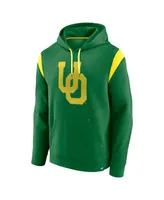 Men's Fanatics Green Oregon Ducks Gym Rat Pullover Hoodie