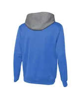 Men's Powder Blue Los Angeles Chargers Combine Authentic Field Play Full-Zip Hoodie Sweatshirt