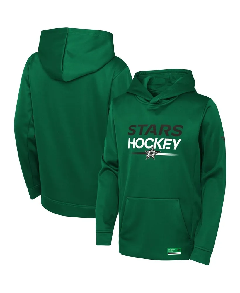 Big Boys Fanatics Kelly Green Dallas Stars Authentic Pro Pullover Hoodie