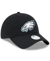 Women's New Era Black Philadelphia Eagles Main Core Classic 2.0 9TWENTY Adjustable Hat