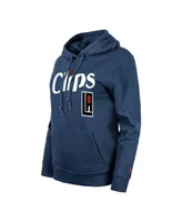 Women's New Era Navy La Clippers 2023/24 City Edition Pullover Hoodie