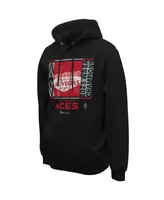 Men's and Women's Stadium Essentials Black Las Vegas Aces 2023 Wnba Finals Champions Skyline Pullover Hoodie