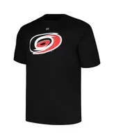 Men's Profile Sebastian Aho Black Carolina Hurricanes Big and Tall Name Number T-shirt