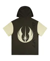 Men's and Women's Heroes & Villains Olive Star Wars Jedi Master Short Sleeve Pullover Hoodie