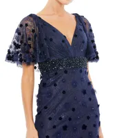 Women's Embellished Floral Gown