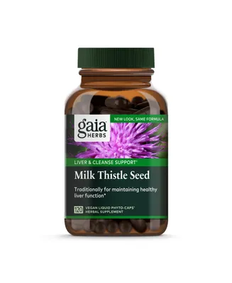 Gaia Herbs Milk Thistle Seed - Liver Supplement & Cleanse Support for Maintaining Healthy Liver Function - With Milk Thistle Seed Extract