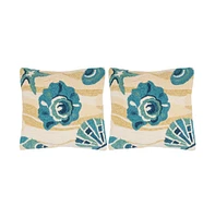 Safavieh Indoor/Outdoor Beyond The Sea 20" x Pillow (Set of 2)