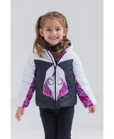 Marvel Toddler Girls Spidey and His Amazing Friends Ghost-Spider Zip Up Puffer Jacket