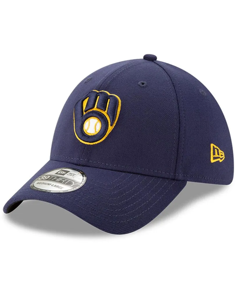 Men's New Era Navy Milwaukee Brewers 2023 Postseason 39THIRTY Flex Hat