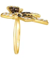 Le Vian Ombre Chocolate Ombre Diamond & Vanilla Diamond Bow Ring (1-3/8 ct. t.w.) in 14k Gold