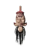 32" Animated Halloween Prop Hanging Ghost Limbless Woman Corpse Hanging Half Body Haunted House Decor