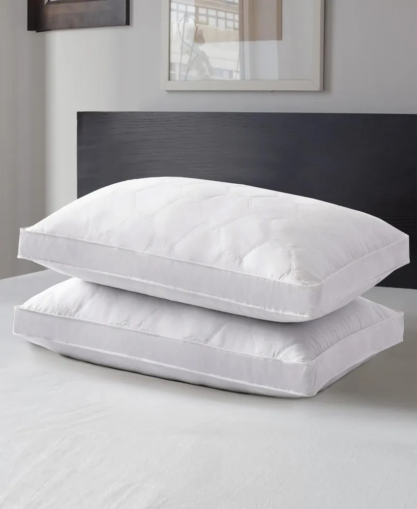 Unikome 2 Pack Wave Quilted Down and Feather Square Pillow Insert