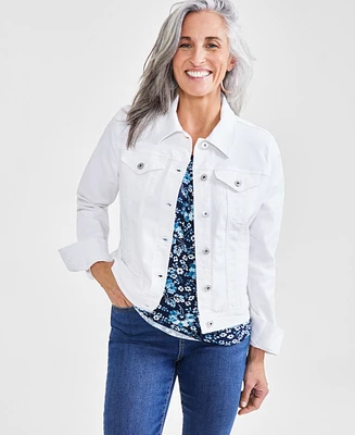 Style & Co Petite Classic Denim Jacket, Created for Macy's