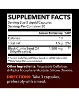 Havasu Nutrition Black Seed Oil Nigella Sativa Capsules, Cold Pressed Organic Black Cumin Seed Oil for Hair Skin and Metabolism Support, Havasu, 90ct