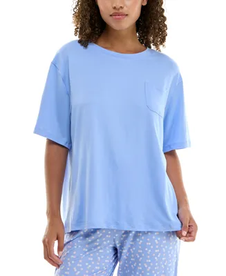 Roudelain Women's Round-Neck Dolman-Sleeve Pajama Shirt