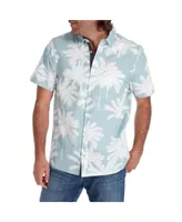 Px Clothing Men's Short Sleeve Palm Tree Shirt